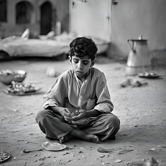 Free child boy poor illustration