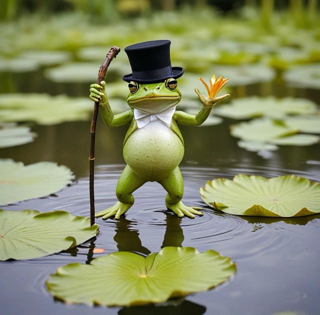 Free ai generated frog animal illustration