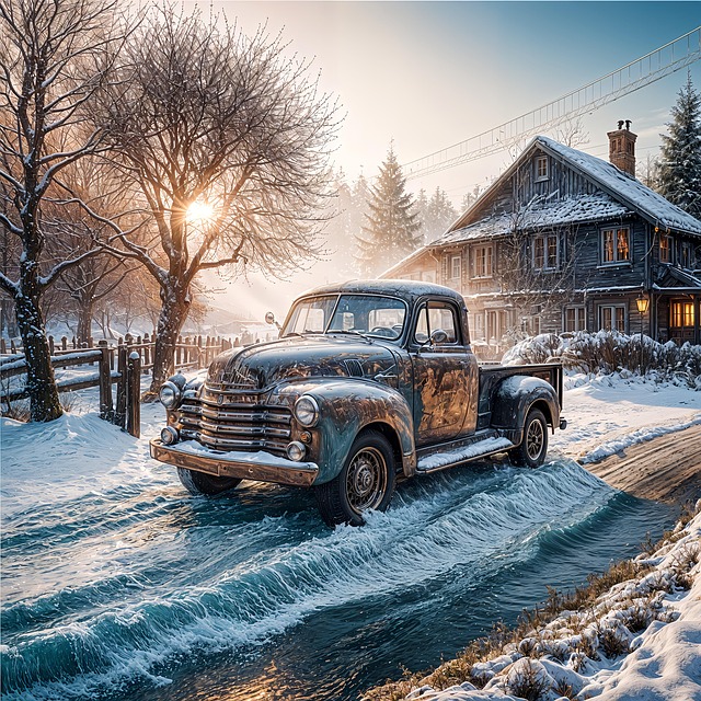 Free ai generated pick up truck illustration