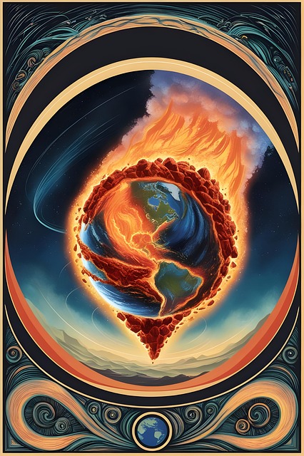 Ai Generiert, Erde, Flamme, Planet