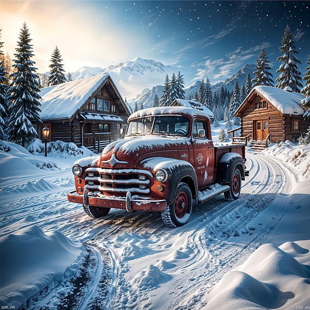 Free ai generated pick up truck illustration