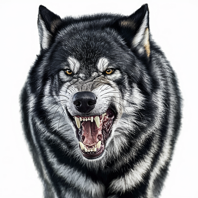 Free ai generated timberwolf wolf illustration