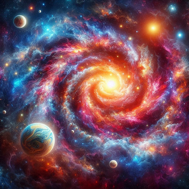 Free ai generated space galaxy illustration