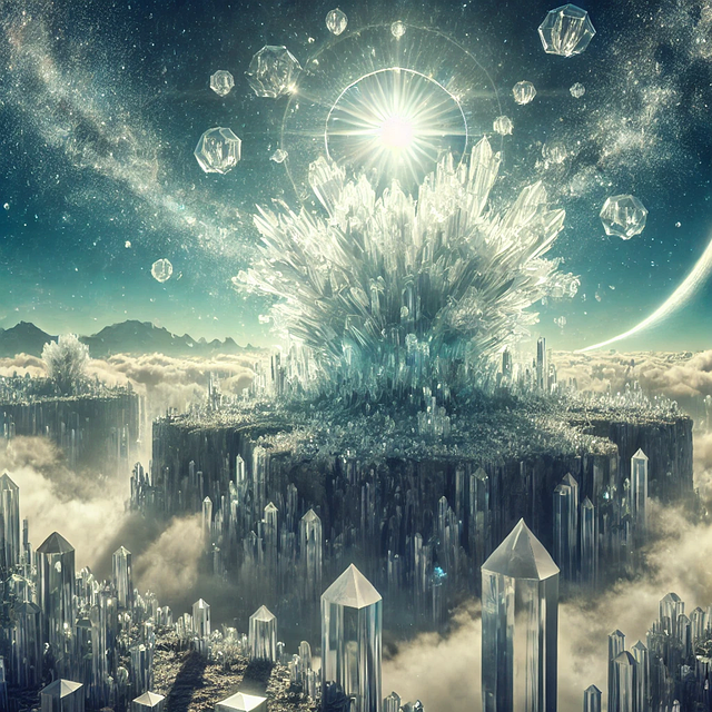 Free ai generated fantasy crystal illustration