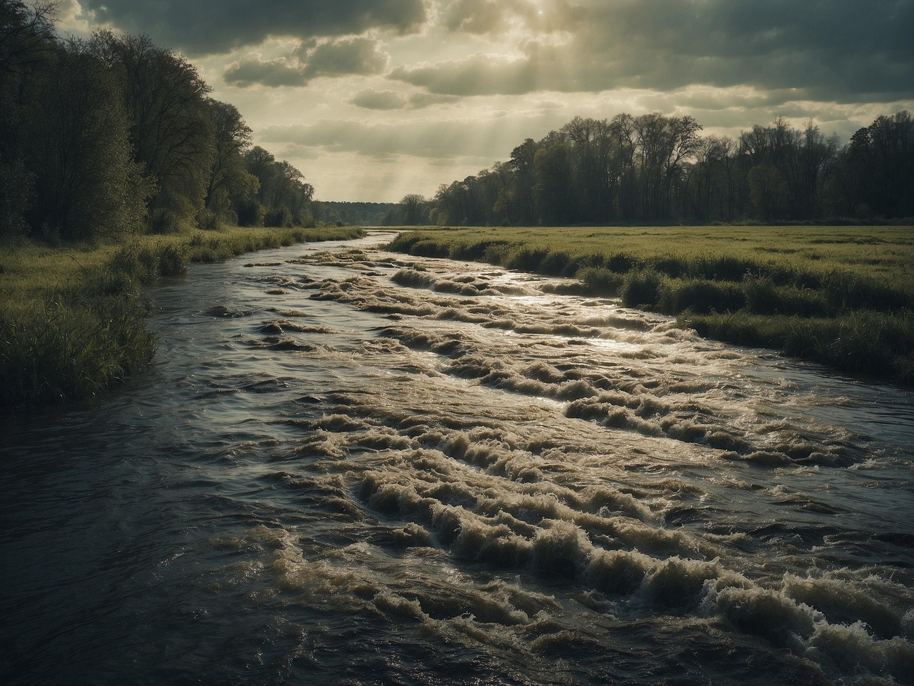 Free ai generated river nature illustration