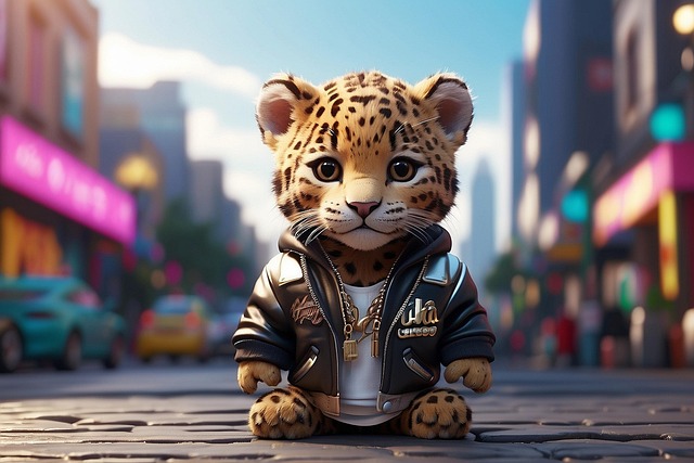 Free ai generated jaguar toy illustration