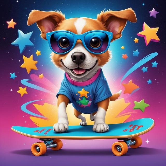 Free ai generated pet dog illustration