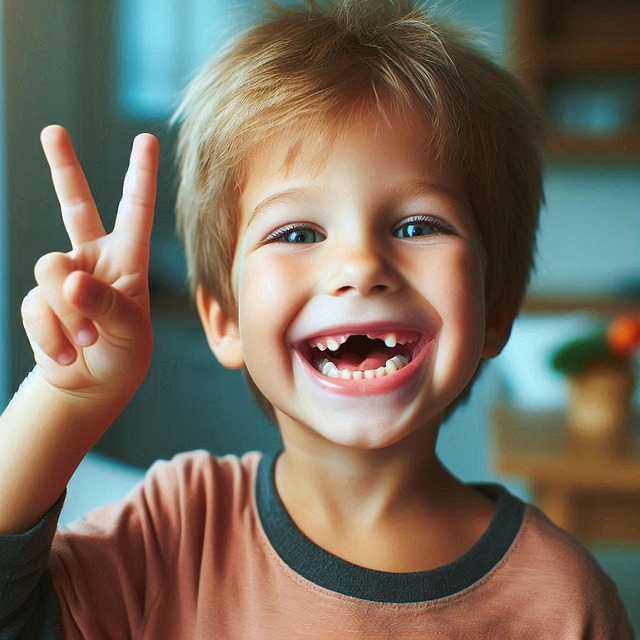Free ai generated child tooth gap illustration