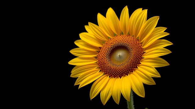 Free sunflower yellow flower illustration