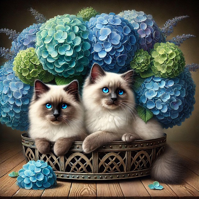 Free ragdolls cats kittens illustration
