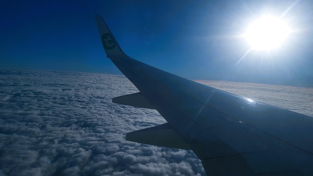 Bovenstaand, Wolken, Zon, Vliegtuig