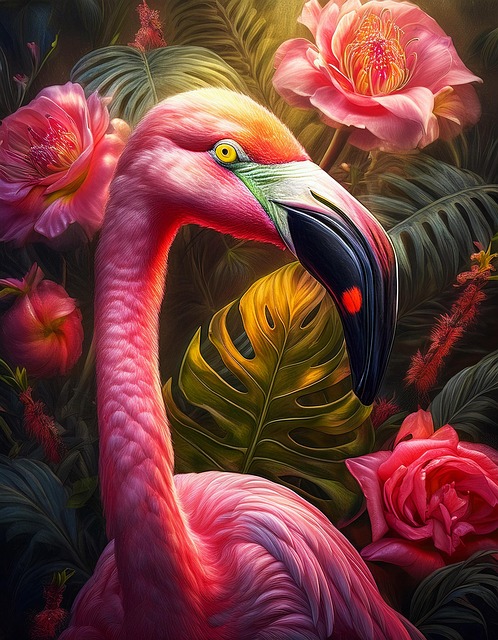 Free flamingo cup pink illustration