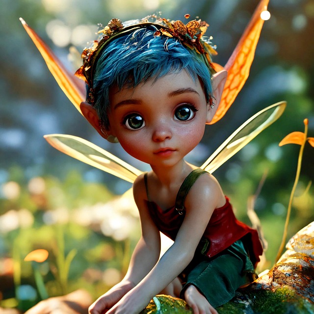Free ai generated pixie beautiful illustration