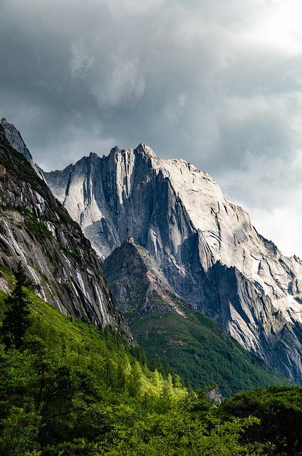 Free natural mountain alpine illustration