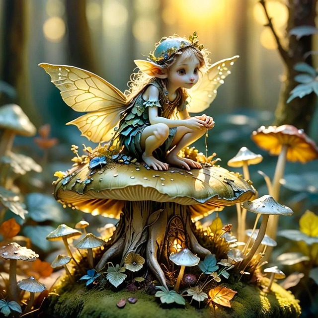 Free ai generated pixie nature illustration