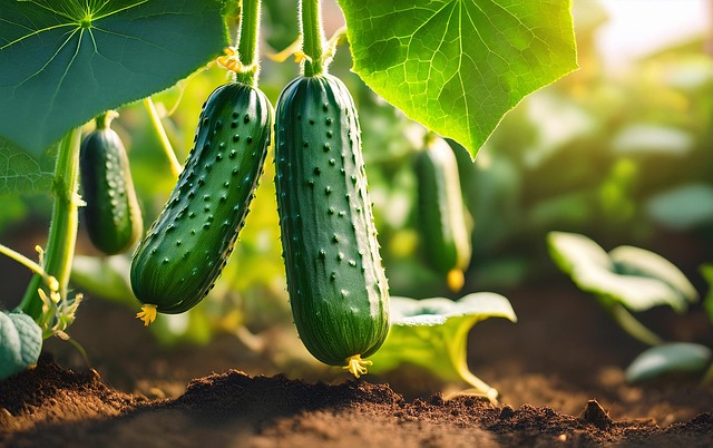 Free ai generated cucumber vegetable illustration