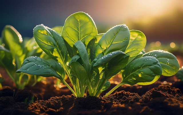 Free ai generated spinach vegetable illustration