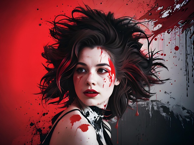 Free woman artistic girl illustration