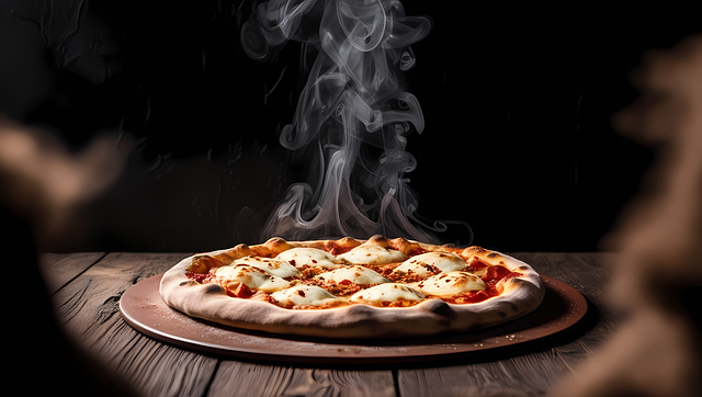 Free pizza food meal illustration