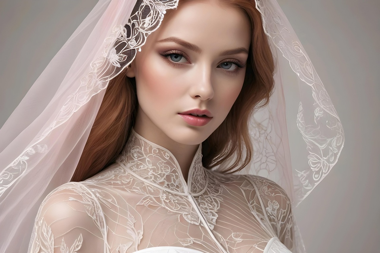 Free ai generated woman bride illustration