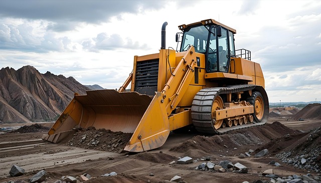 Free ai generated bulldozer construction illustration