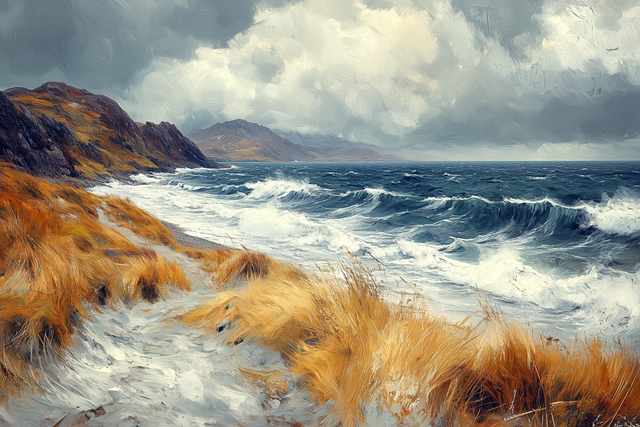 Free ai generated beach nature illustration