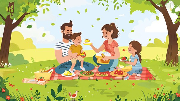 Familie, Natur, Mutter, Zusammen, Liebe