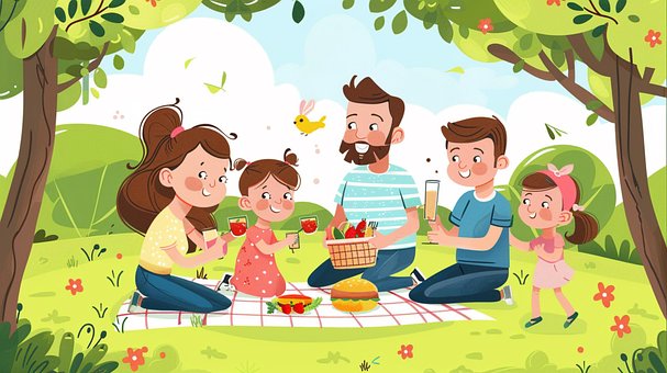 Familie, Natur, Mutter, Zusammen, Liebe