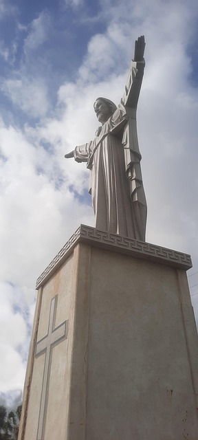 Jezus, Lucht, Kruis, Wolken, Standbeeld