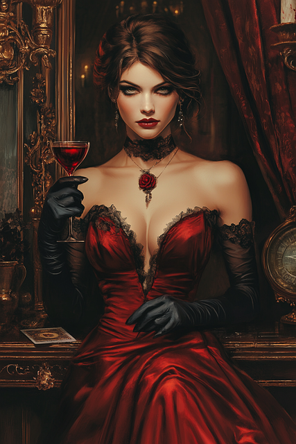 Free book cover femme fatale mystery illustration