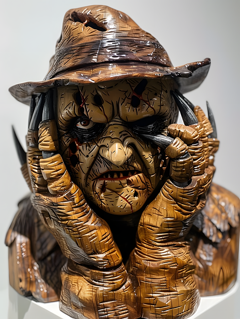 Skulptur, Holz, Halloween, Eng, Hände