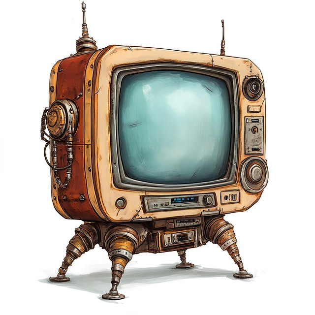 Free ai generated tv television illustration