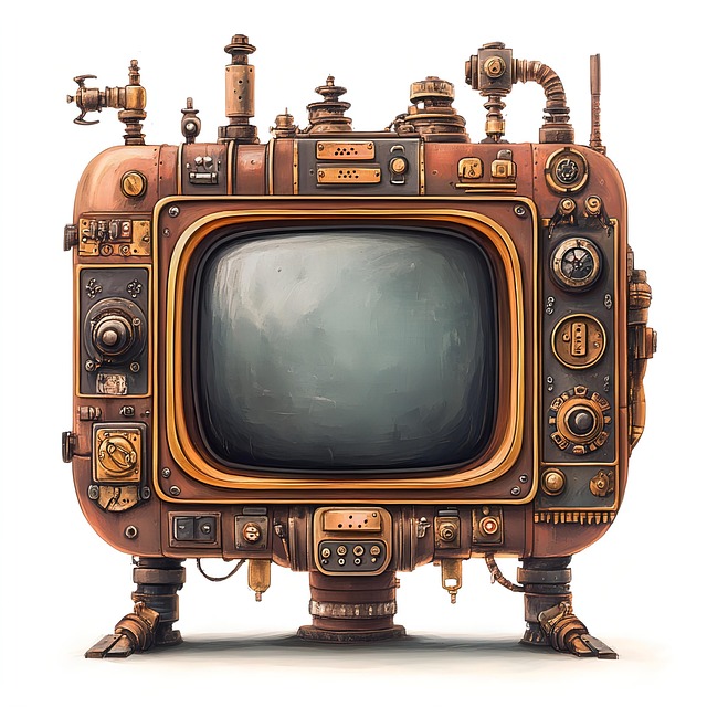Free ai generated tv television illustration