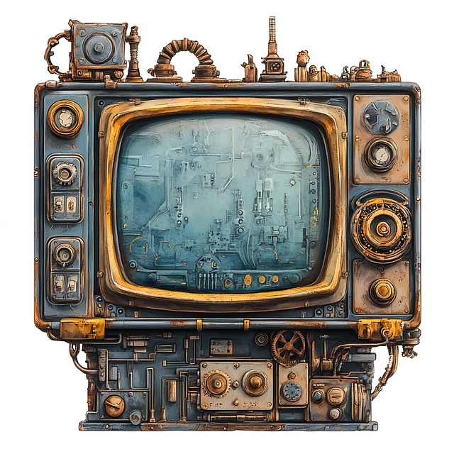 Free ai generated tv television illustration