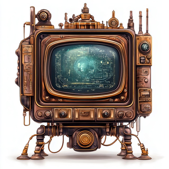 Free ai generated tv television illustration