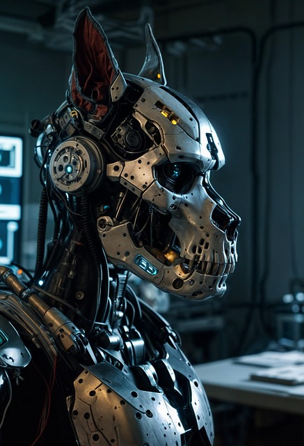 Download free HD stock image of Dog Cyborg Free dog cyborg robot illustration