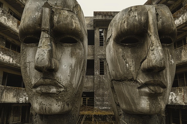 Free brutalist brutalism statue illustration