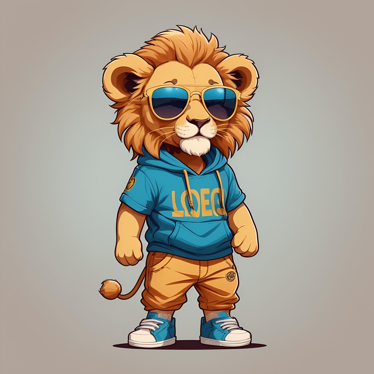 Fun World – Déguisement Lion Adorables – 18 Mois – 2 Ans – Body Zippé Avec Capuche, Queue Et Nœud