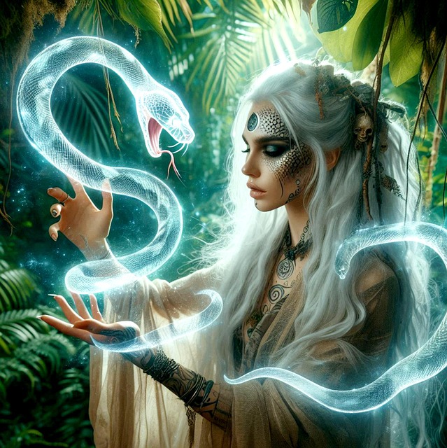 Free shaman power animal line illustration