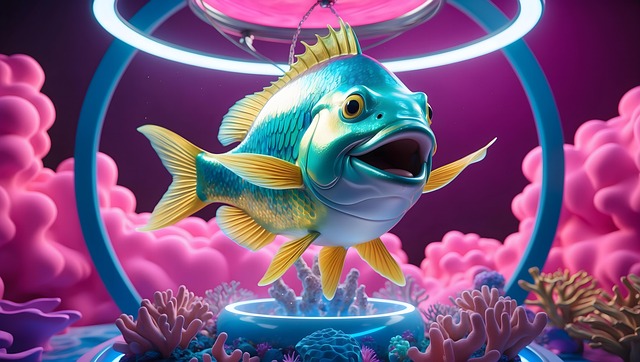 Free ai generated fish bowl fish illustration