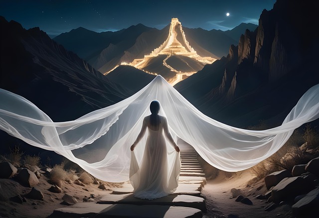 Free Ai Generated Veiled Figure illustration and picture