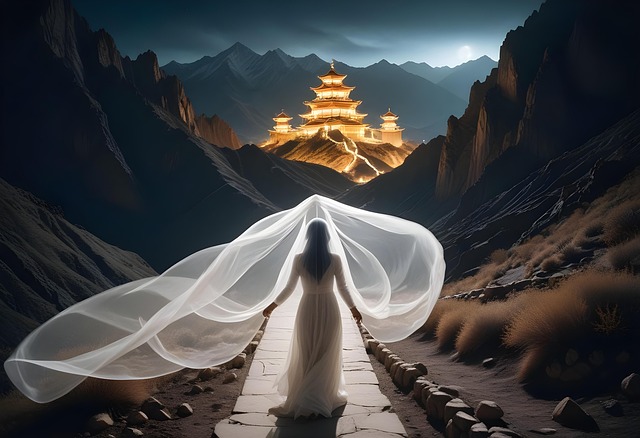 Free Ai Generated Veiled Figure illustration and picture