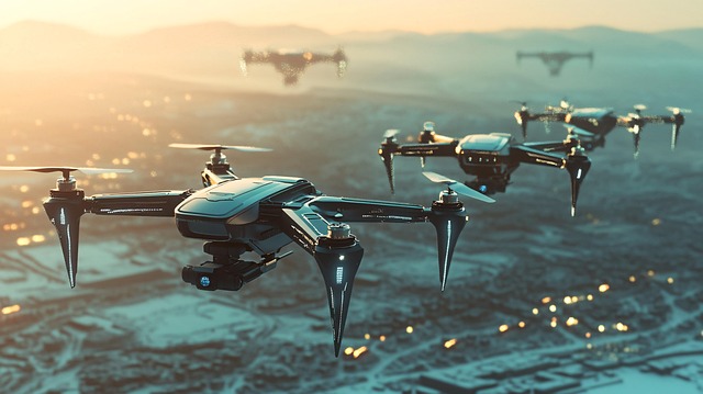 Free ai generated drones futuristic illustration
