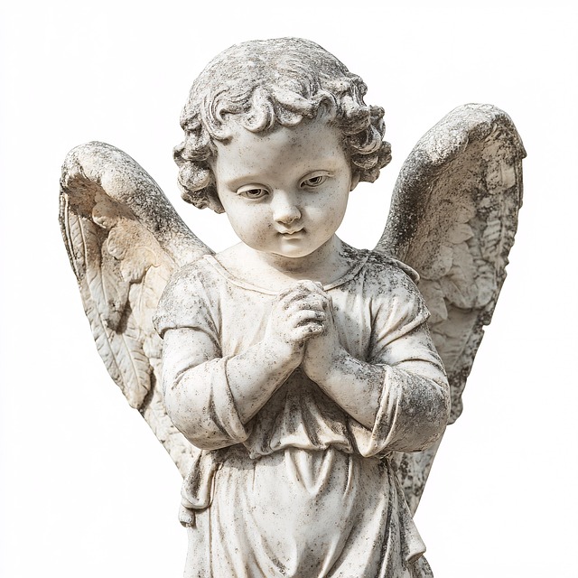 Free cherub angel statue illustration