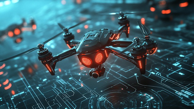 Free ai generated drones futuristic illustration