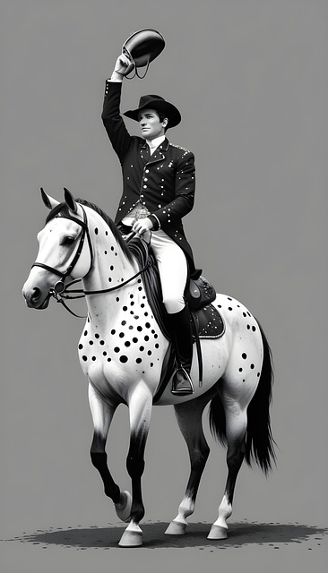 Free ai generated horse riding horse illustration