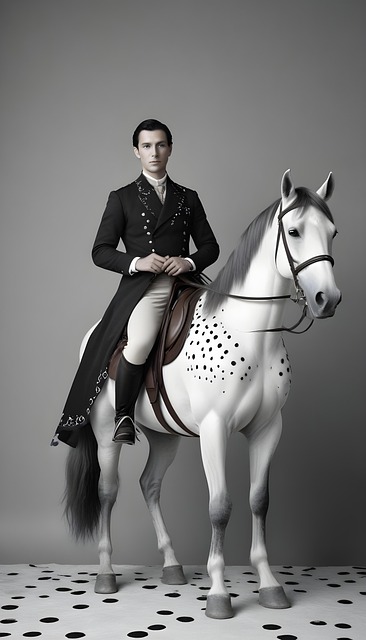 Free ai generated horse riding horse illustration