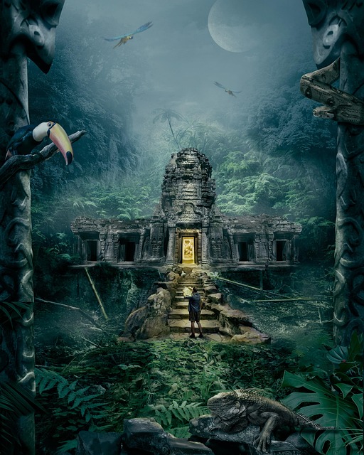 Tempel, Dyr, Dyreliv, Slange, Fauna