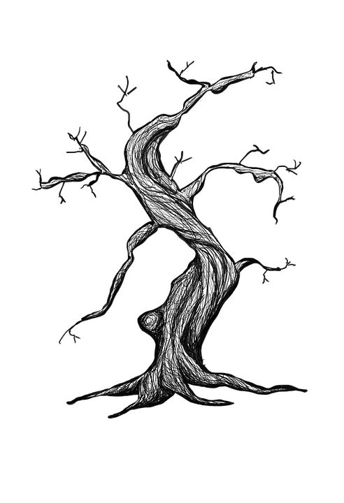 Download Dead Tree, Tree, Olive Tree. Royalty-Free Stock Illustration ...