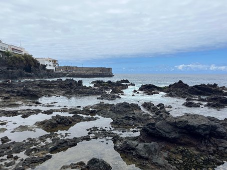 Kreuzhafen, Teneriffa, Felsen, Waschen